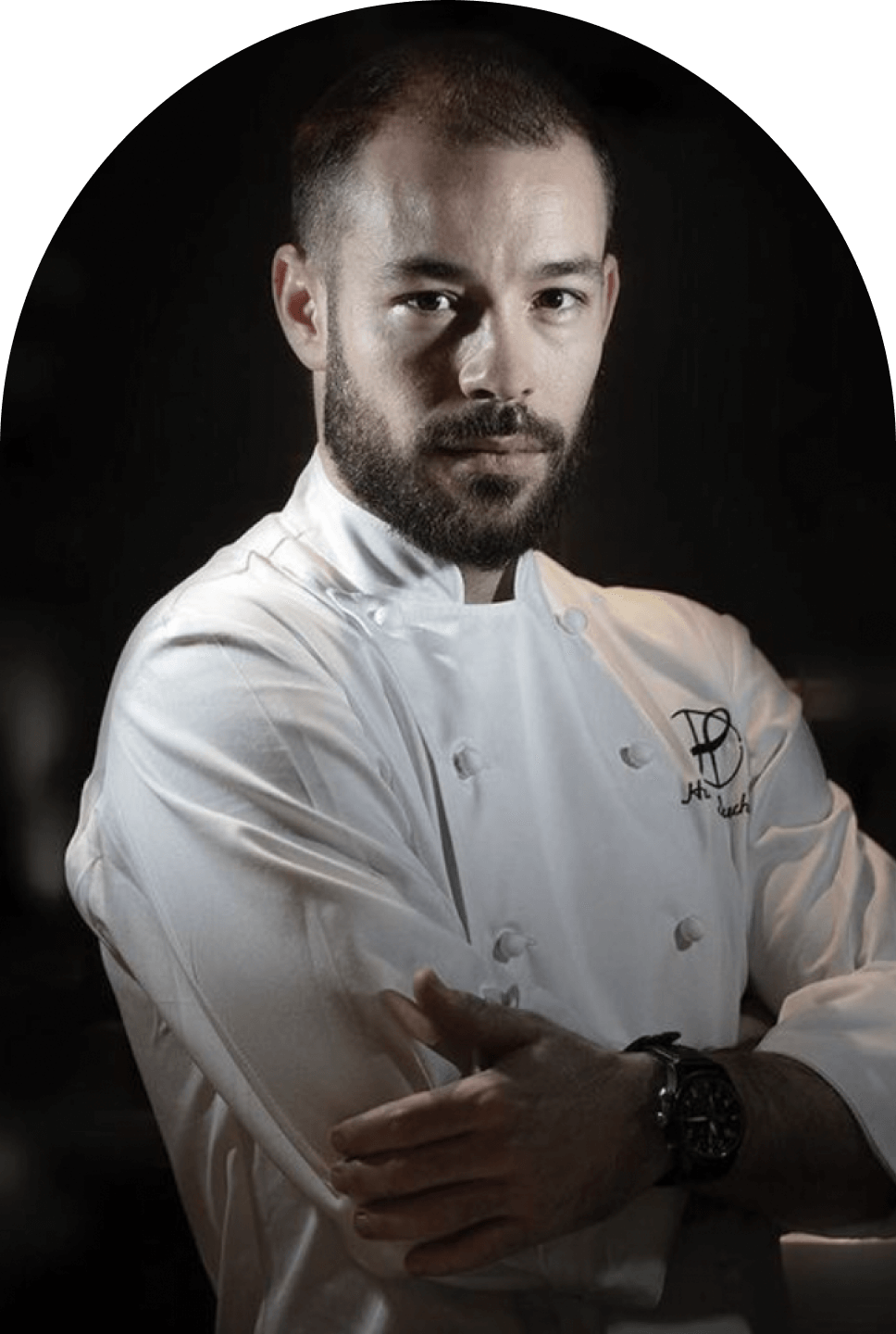 portrait hubert duchenne chef étoile au restaurant H